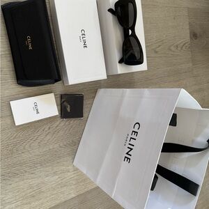 Celine Elegant Cat eye Black Sunglasses